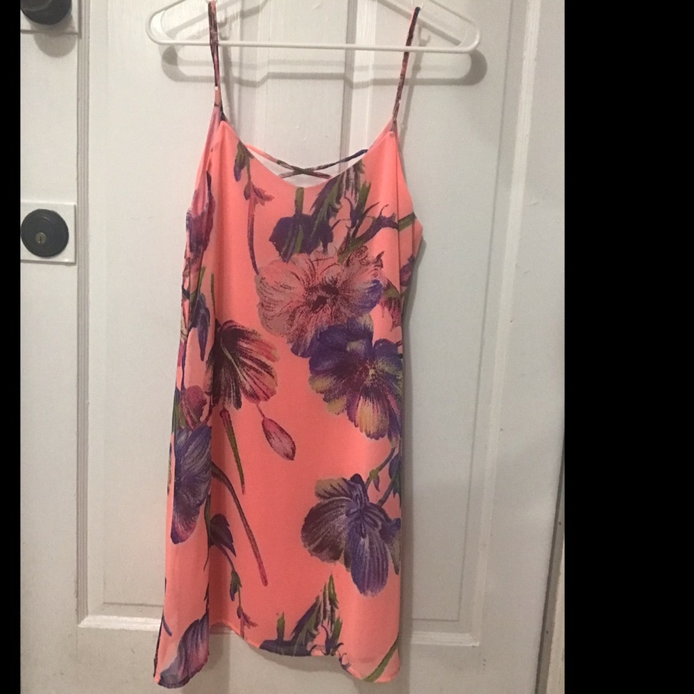 floral mini dress size medium